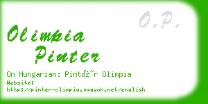 olimpia pinter business card